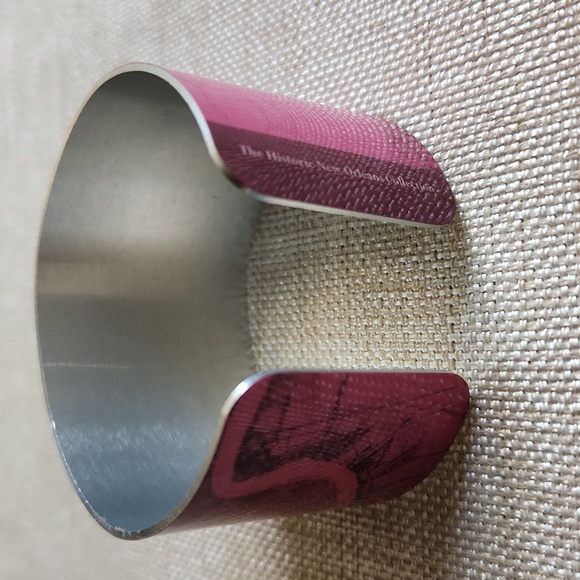 Pretty pink cuff bracelet from the historic New Orleans Collection. - Picture 2 of 5